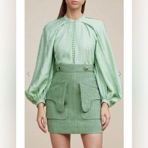 Acler Wilrose Skirt Pine- NWT